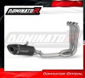 impianto di scarico completo con silenziatore DOMINATOR Full System HP8 nero adatto alla moto Triumph Trident 660 2021 - 2024 2