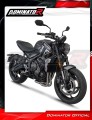 impianto di scarico completo con silenziatore DOMINATOR Full System HP8 nero adatto alla moto Triumph Trident 660 2021 - 2024 5
