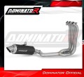 impianto di scarico completo con silenziatore DOMINATOR Full System GPF nero adatto alla moto Triumph Trident 660 2021 - 2024 2