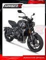 Triumph Trident 660 2021 2024 Full System Motorcycle Muffler Auspuff Sportauspuff Silencer Echappement Silencieux Scarico Scarichi Escape Wydech Tłumik GPF Black Dominator Exhaust System 3