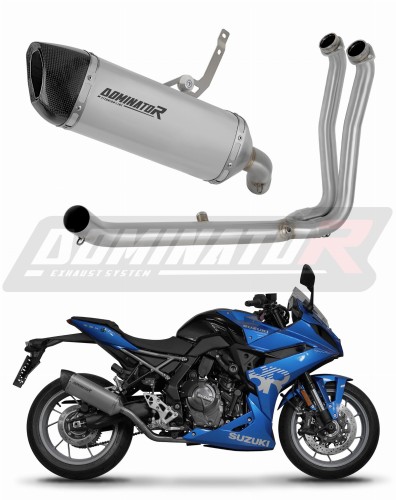 kompletny układ wydechowy z tłumikiem DOMINATOR Full System Tytanowy HP6 pasujący do motocykla Suzuki GSX-8R / 8S 2023 - 2025