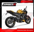 impianto di scarico completo con silenziatore DOMINATOR Full System HP8 nero adatto alla moto Triumph Street Triple 765 RS 2024 - 2025