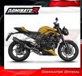 impianto di scarico completo con silenziatore DOMINATOR Full System HP6 nero adatto alla moto Triumph Street Triple 765 RS 2024 - 2025 2
