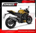 impianto di scarico completo con silenziatore DOMINATOR Full System S6 adatto alla moto Triumph Street Triple 765 RS 2024 - 2025