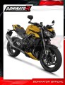 impianto di scarico completo con silenziatore DOMINATOR Full System S6 adatto alla moto Triumph Street Triple 765 RS 2024 - 2025 3