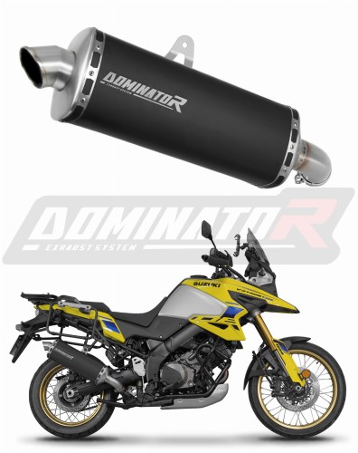 Suzuki V-Strom 1050 DE 2023 2025 Motorcycle Muffler Auspuff Sportauspuff Silencer Echappement Silencieux Scarico Scarichi Escape Wydech Tłumik P7 Black Noir Negro Nero Dominator Exhaust System x