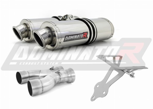 scarico silenziatore DOMINATOR ovale adatto alla moto Ducati 999 2001 - 2006