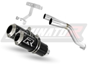 Yamaha FZ6 FAZER 600 S1 2004 - 2010 Terminale di Scarico Marmitta Silenziatore GP NERO + dB killer