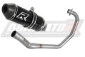impianto di scarico completo con silenziatore DOMINATOR Full System HP3 nero adatto alla moto Honda CBF 125 2009 - 2014