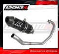 impianto di scarico completo con silenziatore DOMINATOR Full System HP3 nero adatto alla moto Honda CBF 125 2009 - 2014 2