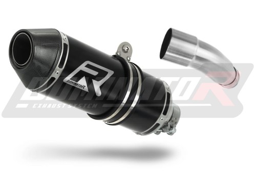 scarico silenziatore DOMINATOR HP3 nero adatto alla moto Kawasaki NINJA 125 Z125 2019 - 2023 2