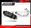 complete exhaust system with muffler DOMINATOR Full System HP3 BLACK fits to Yamaha MT03 2017  2020