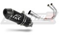 complete exhaust system with muffler DOMINATOR Full System HP3 BLACK fits to Yamaha MT03 2017  2020 2