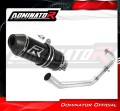 impianto di scarico completo con silenziatore DOMINATOR Full System HP3 nero adatto alla moto Yamaha YZF R125 2008 - 2013