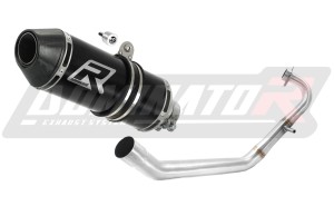 Yamaha YZF R125 2008 - 2013 Impianto di scarico Collettori Marmitta Silenziatore HP3 NERO + dB killer