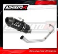 impianto di scarico completo con silenziatore DOMINATOR Full System HP3 nero adatto alla moto Yamaha YZF R125 2014 - 2018
