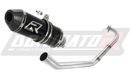 impianto di scarico completo con silenziatore DOMINATOR Full System HP3 nero adatto alla moto Yamaha YZF R125 2014 - 2018 2