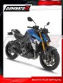 impianto di scarico completo con silenziatore DOMINATOR Full System HP8 nero adatto alla moto Suzuki GSX-S 1000 / 1000 GT / 950 2025  5