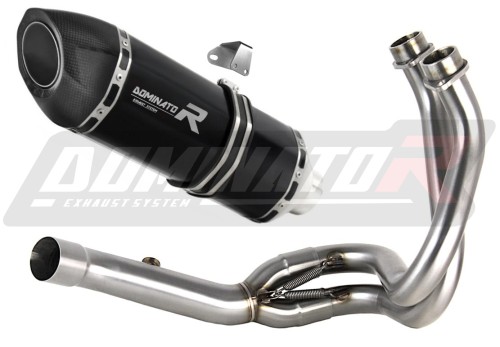 complete exhaust system with muffler DOMINATOR Full System HP5 BLACK fits to Kawasaki ER 6 N / F 2012  2016