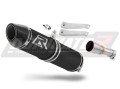 Hyosung GD 250 Exiv Exhaust Muffler Auspuff Sportauspuff Silencer Echappement Silencieux Scarico Scarichi Escape Toba de esapament Avgas Ljuddämpare Wydech Tłumik Carbon Tip HP2 Black Noir Nero Negro Svart Schwarz Negru Dominator x