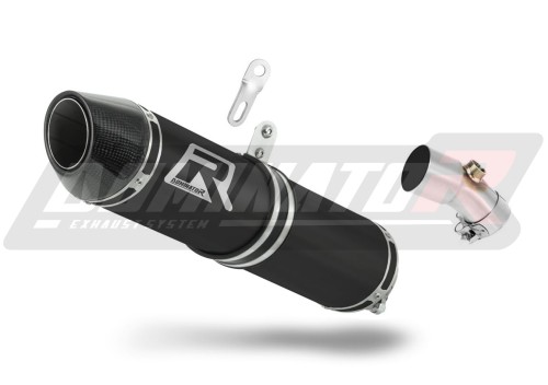 scarico silenziatore DOMINATOR HP2 nero adatto alla moto Kawasaki ER - 6 N / F 650 2006 - 2008