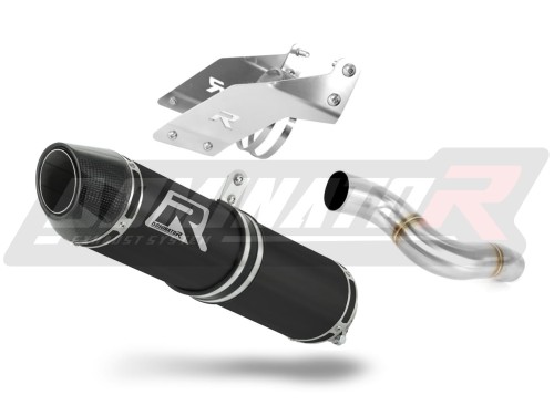scarico silenziatore DOMINATOR HP2 nero adatto alla moto Kawasaki ZX6R 636 2007 - 2008