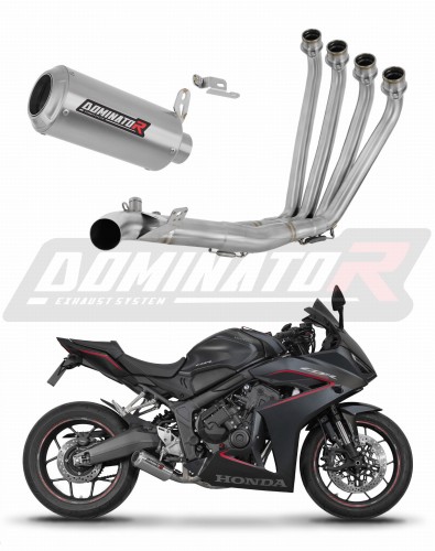 impianto di scarico completo con silenziatore DOMINATOR Full System GP adatto alla moto Honda CBR 650 R / E-Clutch 2024 - 2025 6