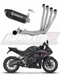 Honda CBR 650 R / E-Clutch 2024 - 2025 Impianto di scarico Collettori Marmitta Silenziatore HP8 NERO + dB killer