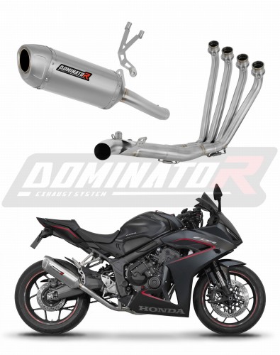 impianto di scarico completo con silenziatore DOMINATOR Full System S6 adatto alla moto Honda CBR 650 R / E-Clutch 2024 - 2025 5