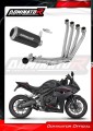complete exhaust system with muffler DOMINATOR Full System GP BLACK fits to Honda CB 650 R / EClutch 2024  2025 5