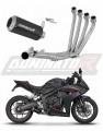 impianto di scarico completo con silenziatore DOMINATOR Full System GP nero adatto alla moto Honda CB 650 R / E-Clutch 2024 - 2025 6