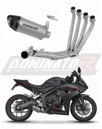 impianto di scarico completo con silenziatore DOMINATOR Full System titanio HP8 adatto alla moto Honda CB 650 R / E-Clutch 2024 - 2025 6