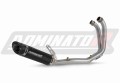 impianto di scarico completo con silenziatore DOMINATOR Full System HP8 nero adatto alla moto Aprilia Tuono 457 2024 - 2025