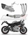 impianto di scarico completo con silenziatore DOMINATOR Full System titanio HP8 adatto alla moto CF MOTO 675 SR-R 2024 - 2026