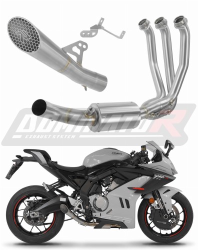 impianto di scarico completo con silenziatore DOMINATOR Full System GP3 adatto alla moto CF MOTO 675 SR-R 2024 - 2026