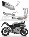 impianto di scarico completo con silenziatore DOMINATOR Full System titanio HP6 adatto alla moto CF MOTO 675 SR-R 2024 - 2026
