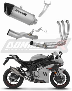 CF MOTO 675 SR-R 2024 - 2026 Impianto di scarico Collettori Marmitta Silenziatore Titanio HP6 + dB killer
