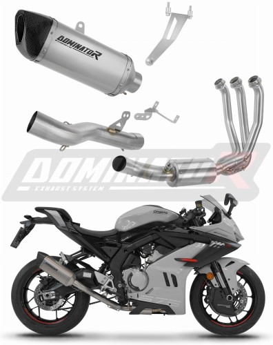 complete exhaust system with muffler DOMINATOR Full System titanium HP6 fits to CF MOTO 675 SRR 2024  2026
