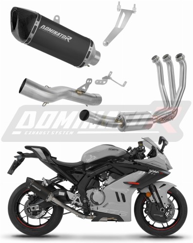 XL 750 TRANSALP 2023 Impianto di scarico Collettori Marmitta MX2 NERO