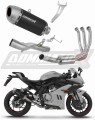 impianto di scarico completo con silenziatore DOMINATOR Full System S6 nero adatto alla moto CF MOTO 675 SR-R 2024 - 2026