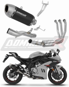CF MOTO 675 SR-R 2024 - 2026 Impianto di scarico Collettori Marmitta Silenziatore S6 NERO + dB killer