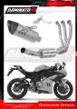 impianto di scarico completo con silenziatore DOMINATOR Full System titanio HP8 adatto alla moto CF MOTO 675 SR-R 2024 - 2026 2
