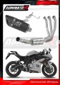 impianto di scarico completo con silenziatore DOMINATOR Full System HP8 nero adatto alla moto CF MOTO 675 SR-R 2024 - 2026 2
