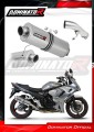 scarico silenziatore DOMINATOR omologato ovale adatto alla moto Suzuki GSX 1250 FA 2010 - 2016 2