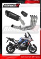 impianto di scarico completo con silenziatore DOMINATOR Full System HP6 nero adatto alla moto BMW M1000XR 2020 - 2026 2