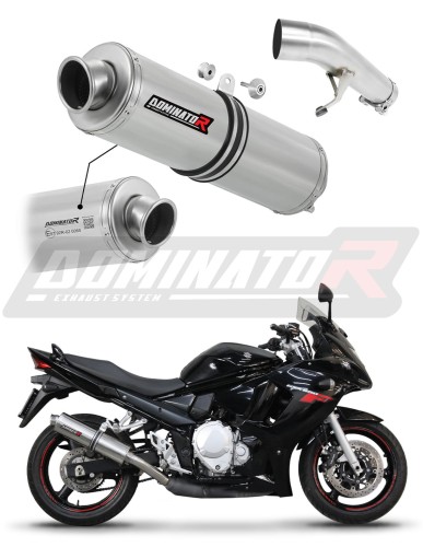 exhaust muffler DOMINATOR homologated road legal ROUND fits to Suzuki GSXF 650 2007  2016