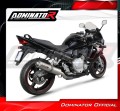 exhaust muffler DOMINATOR homologated road legal ROUND fits to Suzuki GSXF 650 2007  2016 4