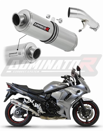 scarico silenziatore DOMINATOR omologato rotondo adatto alla moto Suzuki GSX 1250 FA 2010 - 2016