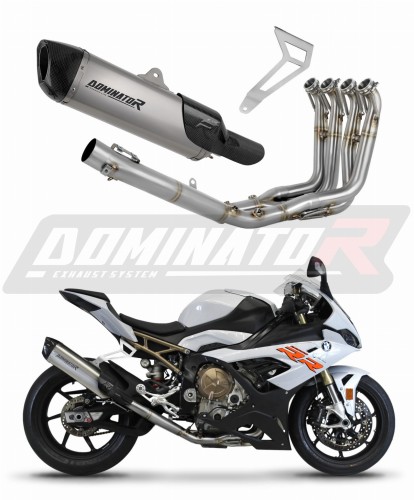 impianto di scarico completo con silenziatore DOMINATOR Full System titanio HP6 adatto alla moto BMW M1000RR 2020 - 2024