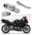 scarico silenziatore DOMINATOR omologato rotondo adatto alla moto Suzuki GSXF 750 1998 - 2006